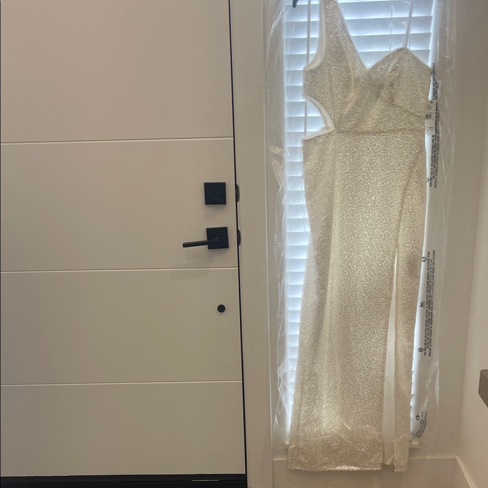 Aidan Mattox Crystal Sequin Dress
